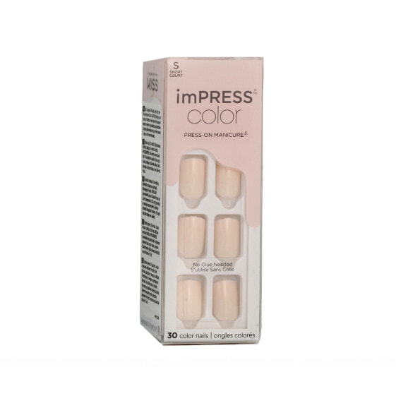 Искусственные ногти Kiss imPRESS color Nº 001 Point Pink (30 штук)