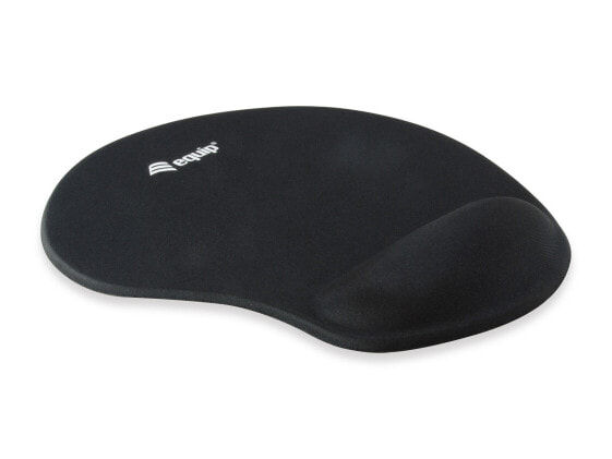 Equip Gel Mouse Pad - Black - Monochromatic - Fabric - Gel - Polyurethane - Wrist rest - Non-slip base