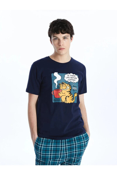 AYMİRA STORE TARAFINDAN GÖNDERİLECEKTİR !! %100 Pamuk Standart Garfield Baskılı Erkek Pijama Takımı