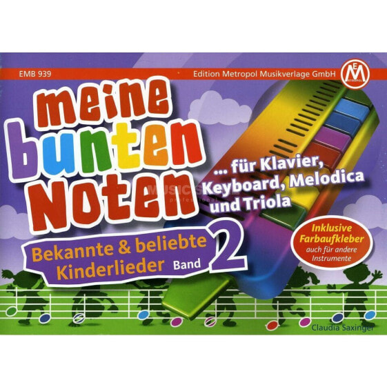 Edition Metropol Meine bunten Noten 2 Kinderlieder, Melodica/Triola