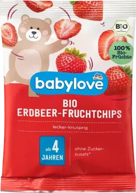 Kindersnack Bio Erdbeer-Fruchtchips ab 4 Jahren, 12 g