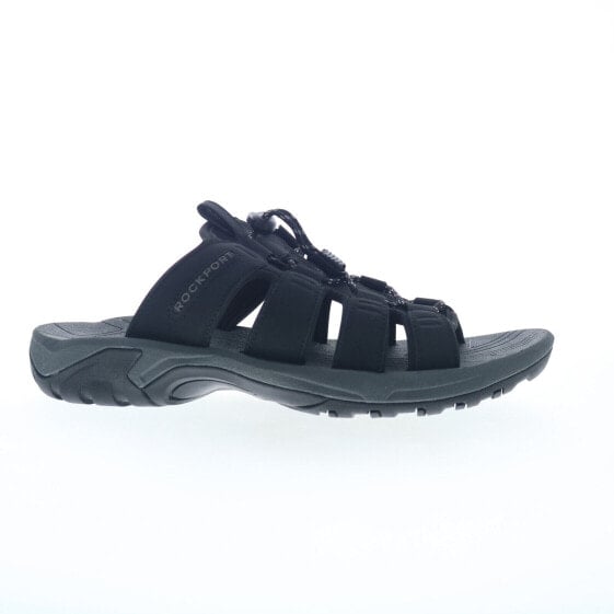 Rockport Byron Bungee Slide CI8909 Mens Black Synthetic Slides Sandals Shoes