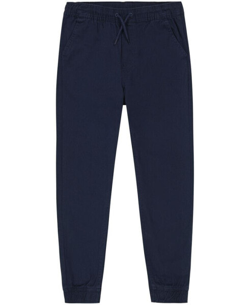 Little Boys Uniform Evan Tapered-Fit Stretch Joggers with Reinforced Knees