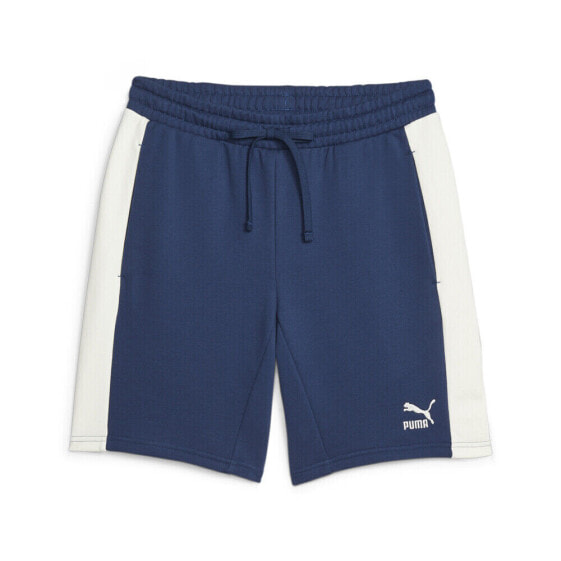 Puma Classics Block 8 Inch Shorts Mens Blue Casual Athletic Bottoms 53816815