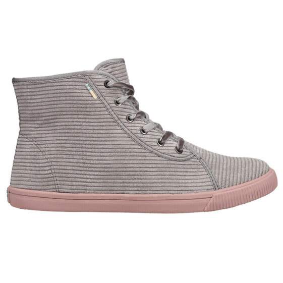 TOMS Camarillo High Top Womens Grey Sneakers Casual Shoes 10012428