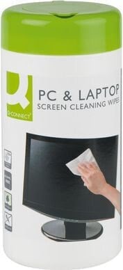 Q-Connect Chusteczki nawilżane do czyszczenia ekranów 100 szt. (KF04501A)