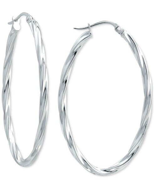 Серьги Giani Bernini twisted Oval Hoop