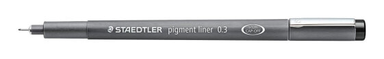 STAEDTLER Pigment Liner 308 - Black - Fine - Black - Grey - Round - Pigment-based ink - 0.3 mm