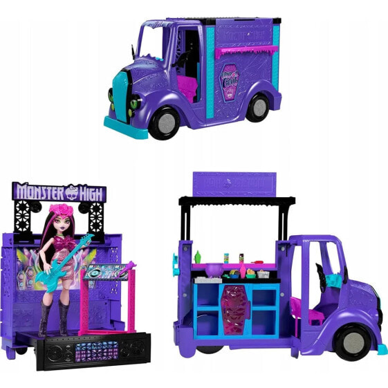 MATTEL Monster High Koncertowy Food + Lalka Zestaw Hxh83 truck