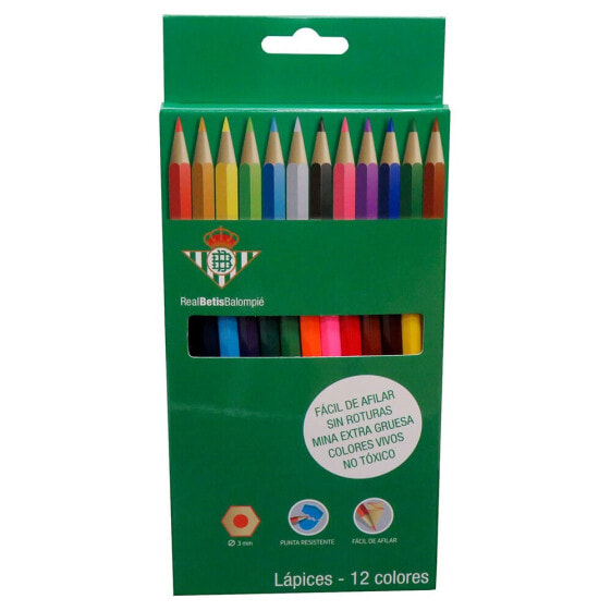 Цветные карандаши REAL BETIS 12 цветов