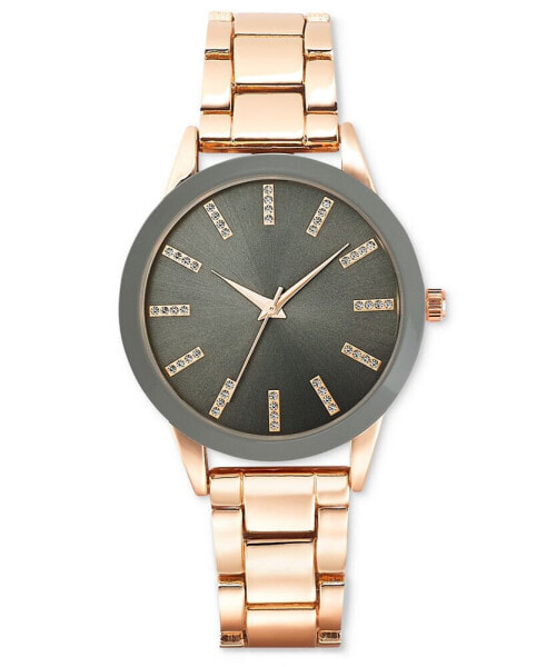 Women's Rose Gold-Tone Bracelet Watch 39mm, Created for Macy's