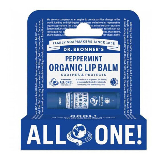 Помада мятная DR BRONNERS Hangpack 4 г