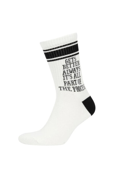 Erkek 3'lü Pamuklu Uzun Çorap C0178axns