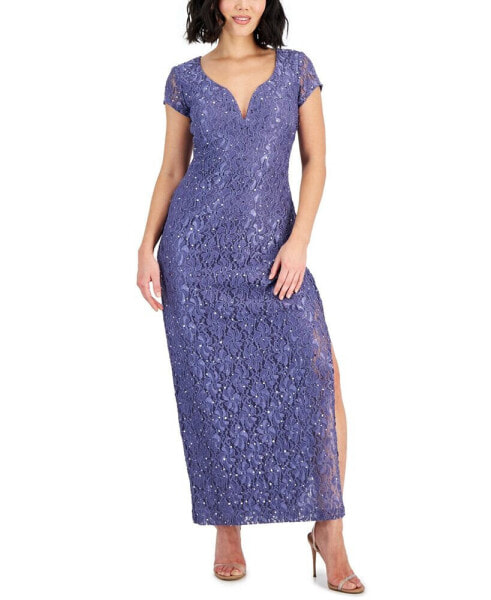 Petite Lace Wired V-Neck Maxi Dress