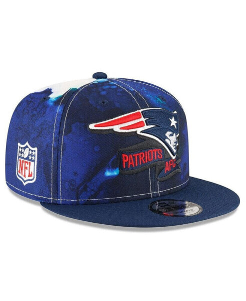 Men's Navy New England Patriots 2022 Sideline 9FIFTY Ink Dye Snapback Hat