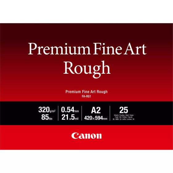Canon FA-RG1 Premium Fine Art Rough Paper - A2 - 25 sheets - 330 g/m² - Inkjet - A2 - 25 sheets - 540 µm - Canon ImagePROGRAF PRO-1000