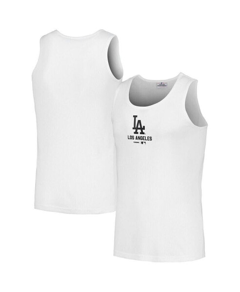 Men's White Los Angeles Dodgers Two-Pack Tank Top