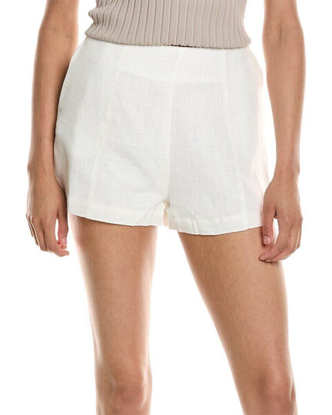 Sage The Label Moonlight Linen-Blend Short Women's White M