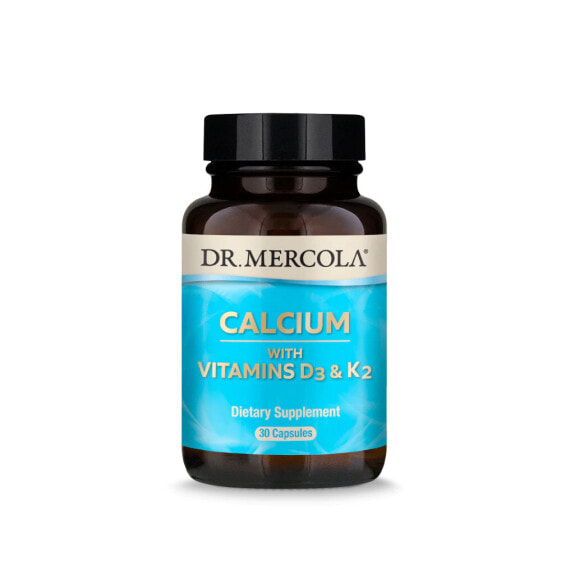 Dr.Mercola  Кальций с витаминами D3 и K2  30 капсул