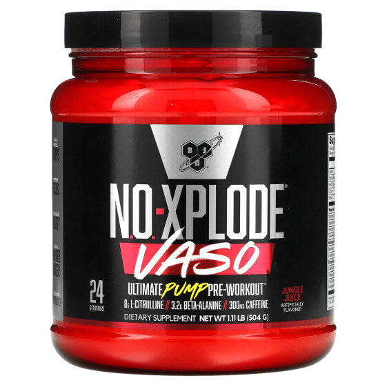 No-Xplode VASO, Ultimate Pump Pre-Workout, Jungle Juice, 1.11 lb (504 g)