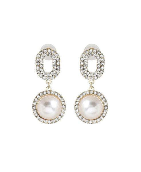 Women's Embellished Snowball Drop Earrings