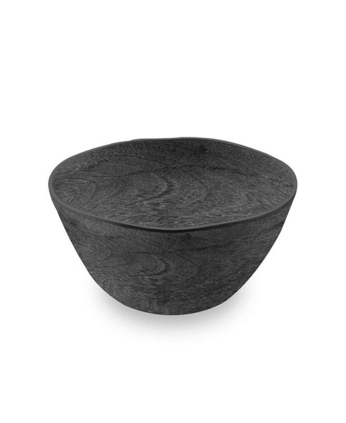 Faux Real Blackened Wood Cereal Bowl, 6" Set of 6