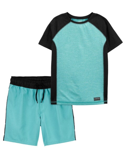 Kid 2-Piece Sporty Tee & Shorts in Moisture Wicking Active Jersey 5