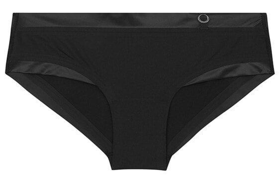 Трусы Calvin Klein из серии Black Label Structure с кольцами-декором, черные, рекомендованы в подарок, модель QF6379AD-UB1.