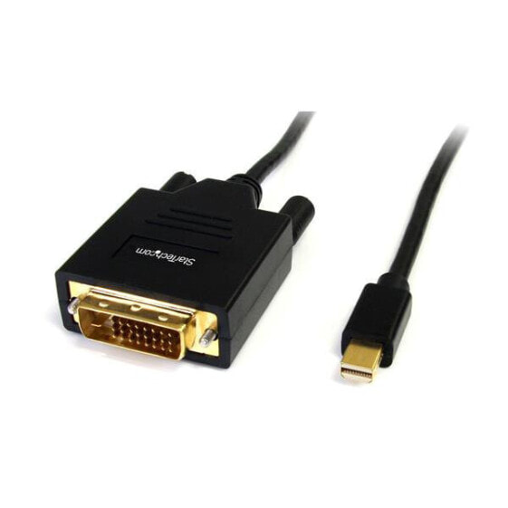StarTech.com 6ft (1.8m) Mini DisplayPort to DVI Cable - Mini DP to DVI Adapter Cable - 1080p Video - Passive mDP to DVI-D Single Link - mDP or Thunderbolt 1/2 Mac/PC to DVI Monitor/Display - 1.8 m - Mini DisplayPort - DVI-D - Male - Male - Straight