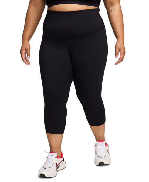 Plus Size One High-Waisted Crop Leggings