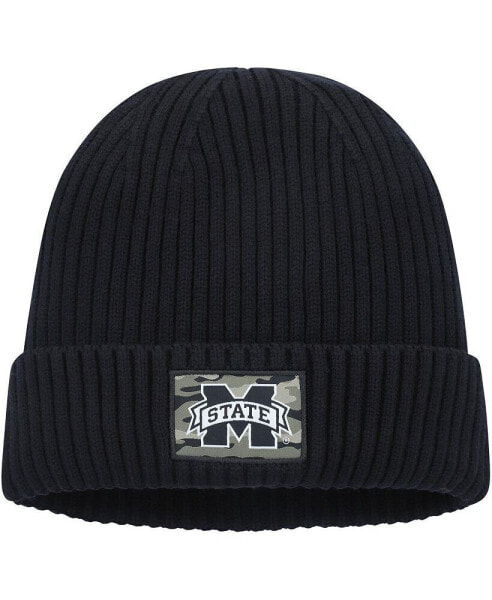 Men's Black Mississippi State Bulldogs Military-Inspired Appreciation Cuffed Knit Hat