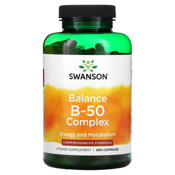 Витамины группы B Swanson Balance B-50 Complex, 250 капсул
