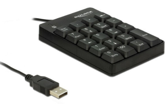 Delock 12481 - USB - Universal - Black - 1.5 m - USB - 81 mm