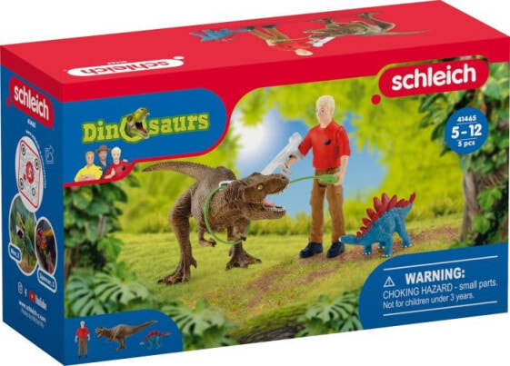 Игровой набор Schleich Tyrannosaurus Rex Attack Dinosaur Figurine Set (Динозавры)