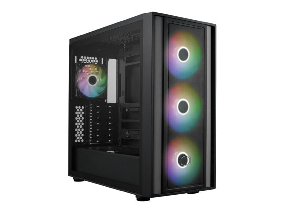 Cooler Master MasterBox 600 ATX Black Mid-Tower Case, Back-Connected Motherboard