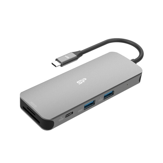 USB-разветвитель Silicon Power SR30 Серый