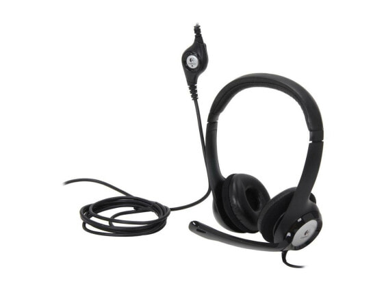 Logitech H390 Wired Headset, Stereo Headphones with Noise-Cancelling Microphone,