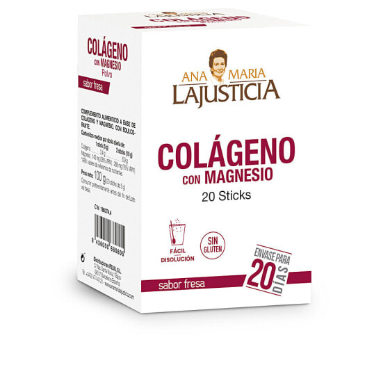 COLÁGENO CON MAGNESIO sabor fresa 20 sticks