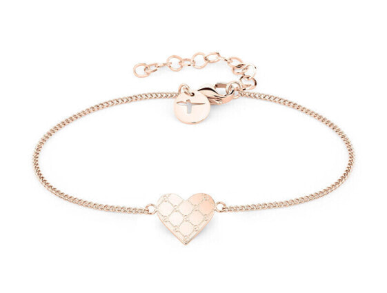 Decent Logomania Heart Bronze Bracelet TJ-0530-B-20