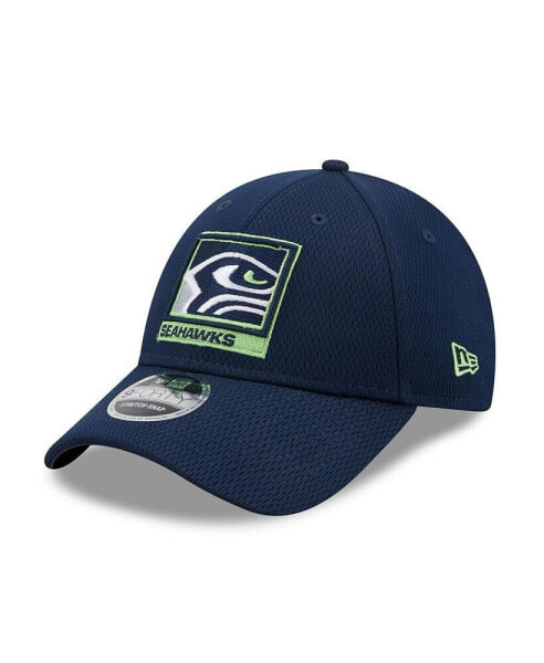 Men's College Navy Seattle Seahawks Framed AF 9FORTY Snapback Hat