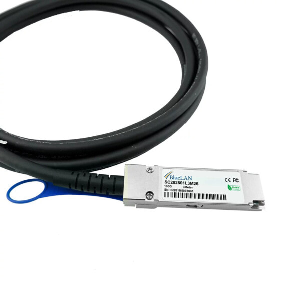 BlueOptics D-Link DEM-CB100Q28-2 kompatibles BlueLAN DAC QSFP28 SC282801L2M30 (DEM-CB100Q28-2-BL) - Cable