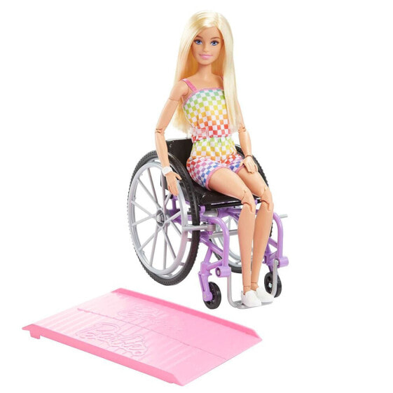 BARBIE Rubia Fashionist With Wheelchair Doll