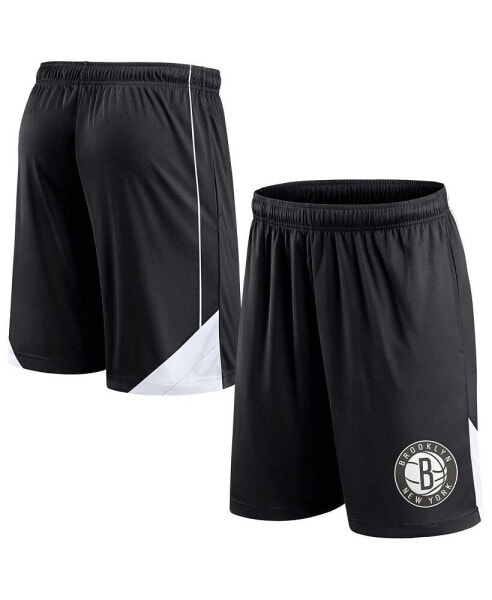 Men's Black Brooklyn Nets Slice Shorts