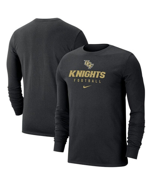 Men's Black UCF Knights Long Sleeve T-shirt