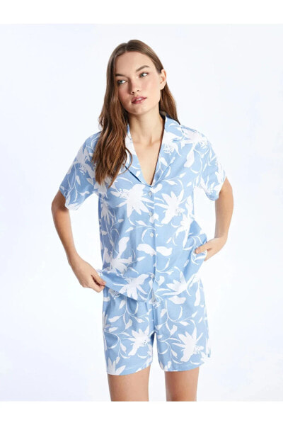 Kısa Kollu Kadın Şortlu Pijama Takımı