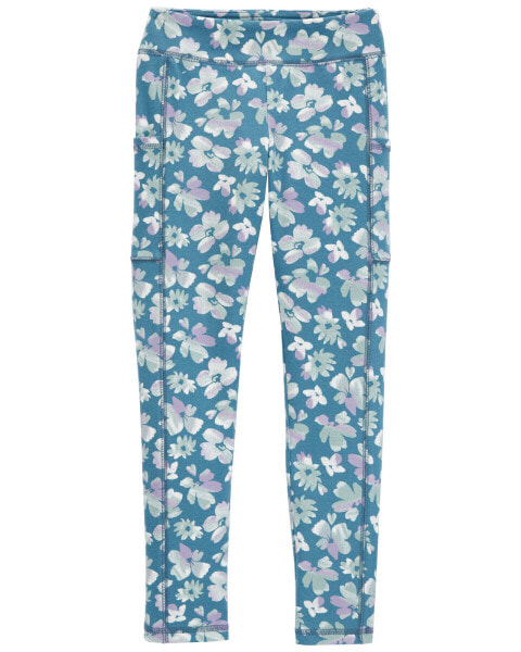 Kid Floral Active Leggings 10