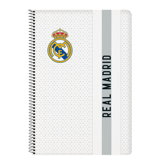 Notebook Real Madrid C.F. White Grey A4 80 Sheets