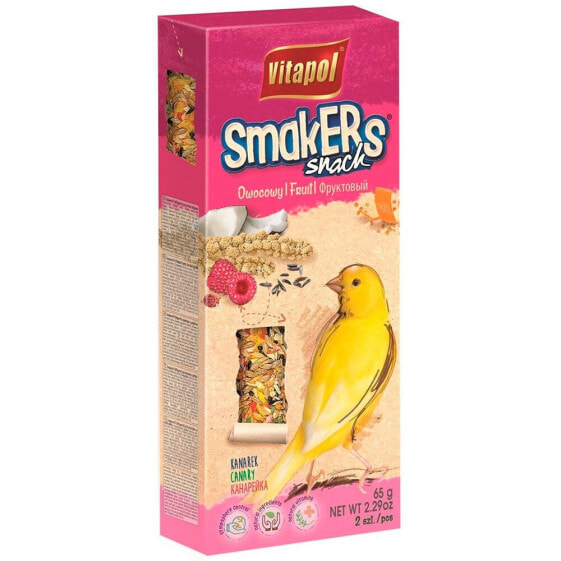 VITAPOL Bird Food Flask Fruit Canary Birds Snack 2 Units