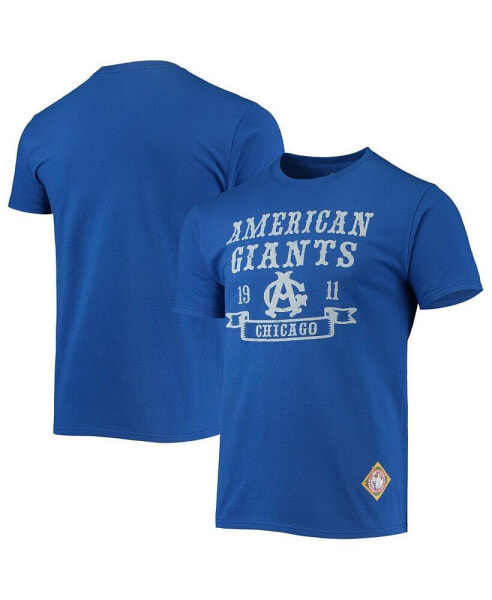Men's Royal Chicago American Giants Negro League Wordmark T-shirt