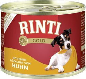 Влажный корм для собак Rinti Rinti Gold с курицей - 185г